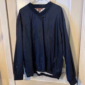 Harriton Navy Blue Windbreaker Jacket XL